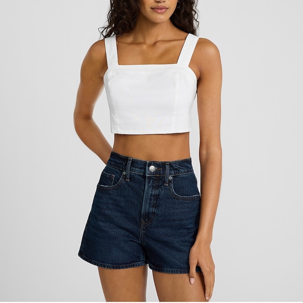Express High-Waisted Mom Short